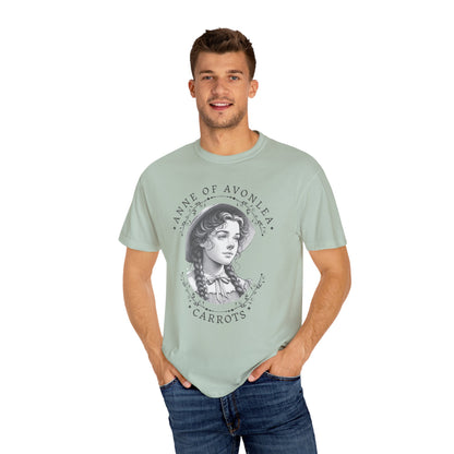 Vintage Anne of Avonlea T-Shirt, Anne of Green Gables Merch Literary Gift Book Lover Tee Anne With An E Carrots Design L.M. Montgomery Fan T-Shirt Printify