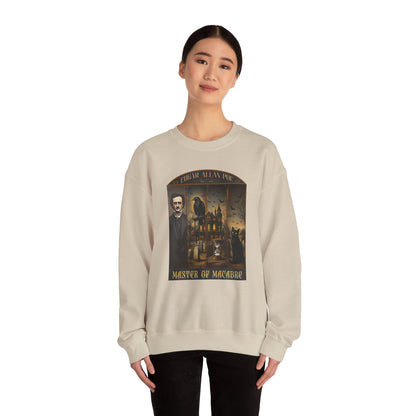 Edgar Allan Poe Sweatshirt The Raven Nevermore Gothic Horror Sweater Dark Academia Macabre Halloween Gift for Book Lovers Birthday Christmas Sweatshirt Printify