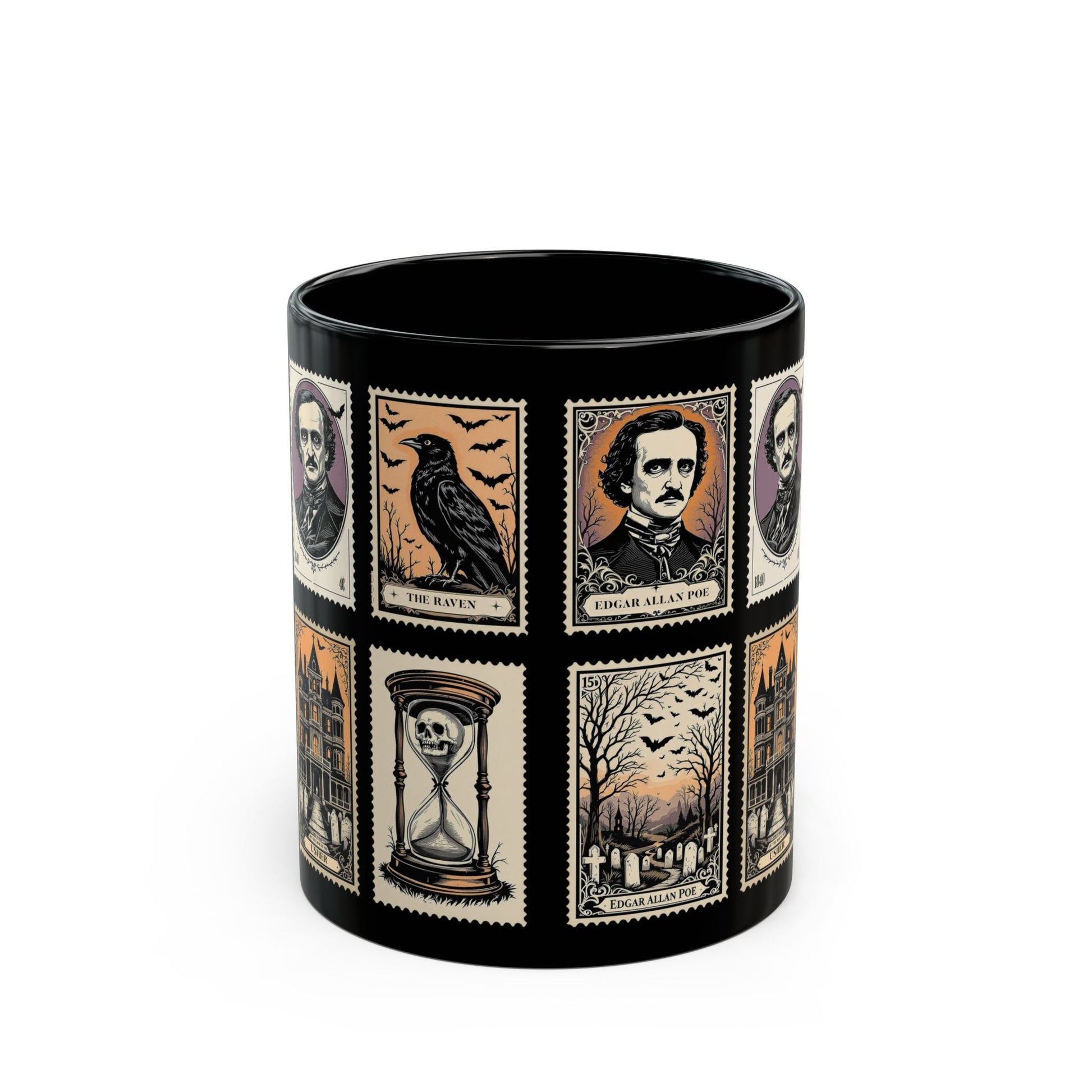 Edgar Allan Poe Mug Gothic Literary Gift For Book Lover Dark Academia Macabre Fall Coffee Cup Halloween Poetember Party Gift For Bookclub Mug Printify