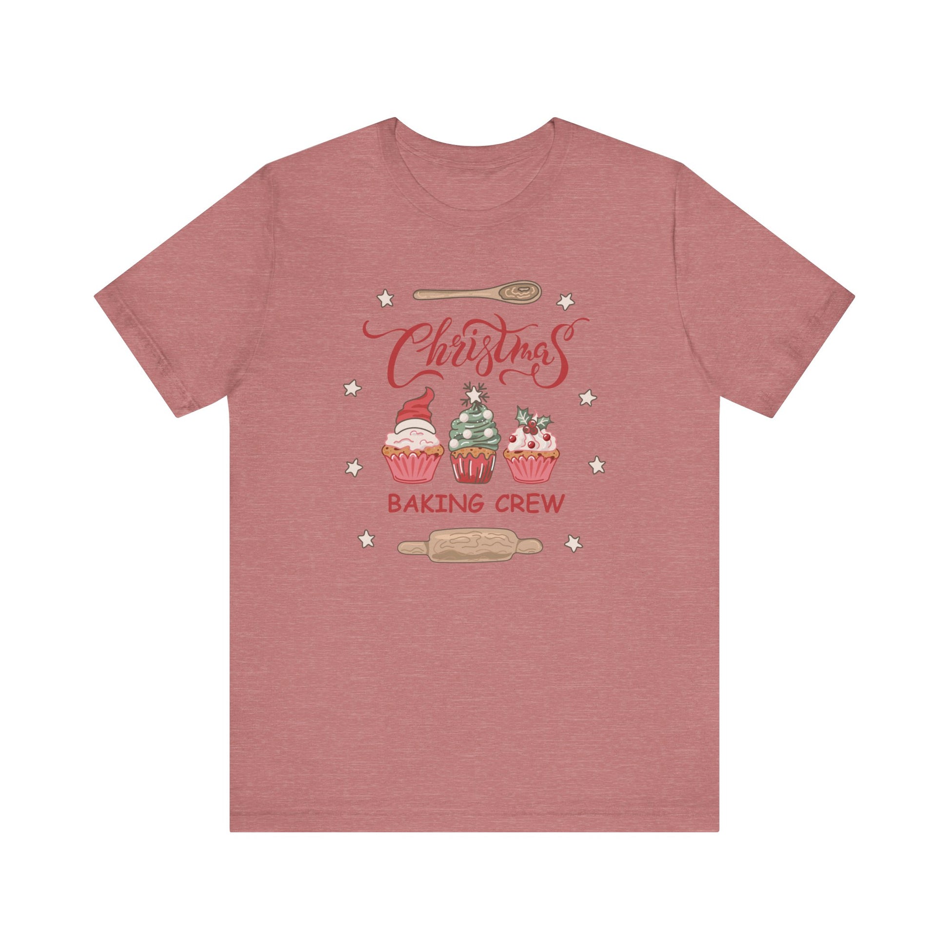 Christmas Baking Team Shirt, Christmas Baking Crew Matching TShirt, Christmas Baking Shirt, Family Christmas Shirts, Christmas Cookie Crew T-Shirt Printify Heather Mauve XS 