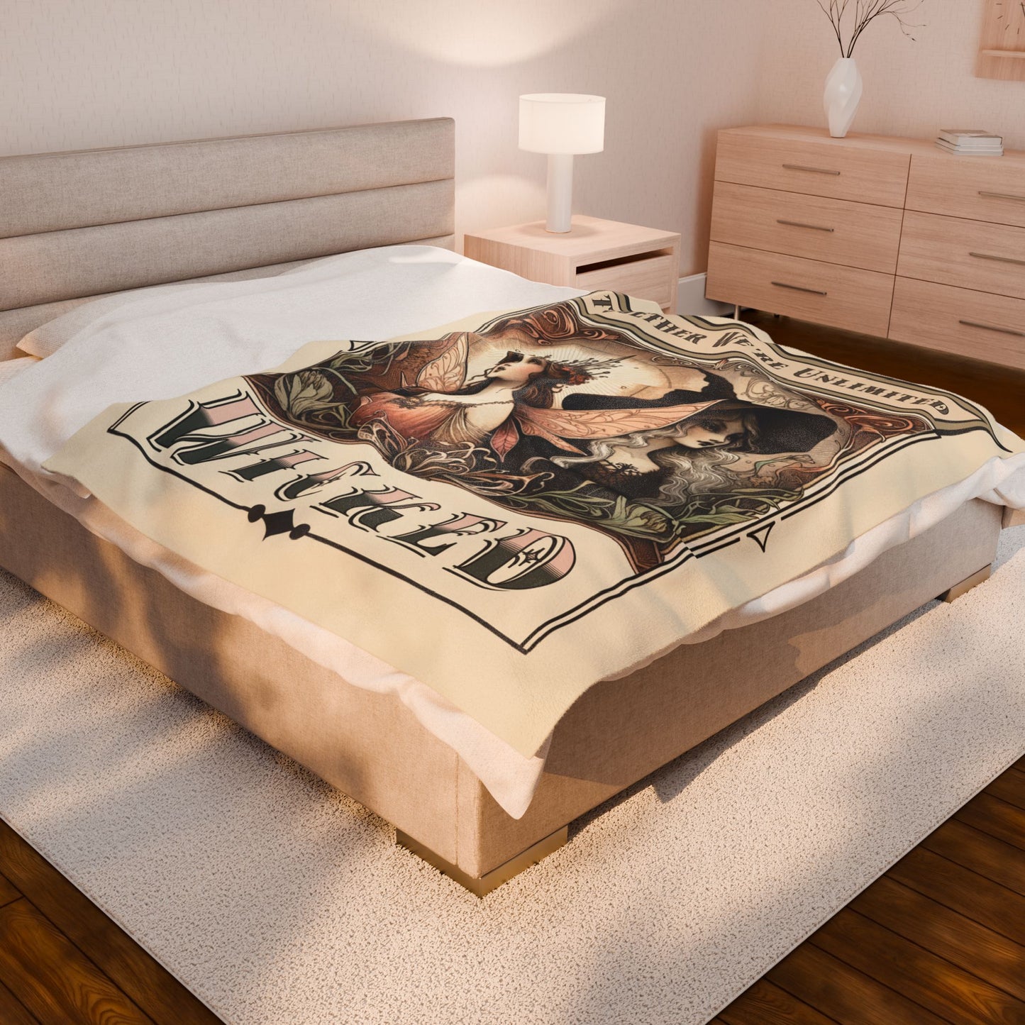 Wicked Velveteen Blanket - Perfect for Book Lovers, Gifts for Sisters, Home Decor, Reading Nook, Cozy Nights All Over Prints Printify