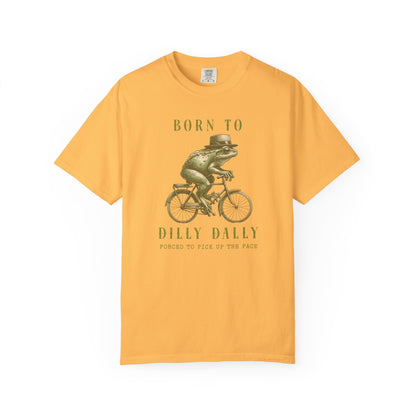 Dilly Dally Funny Frog T-Shirt Retro Froggy Meme Shirt Vintage Frog And Toad Aesthetic Frog Lover Gift For Her Birthday Viral Trendy Shirt T-Shirt Printify Citrus S