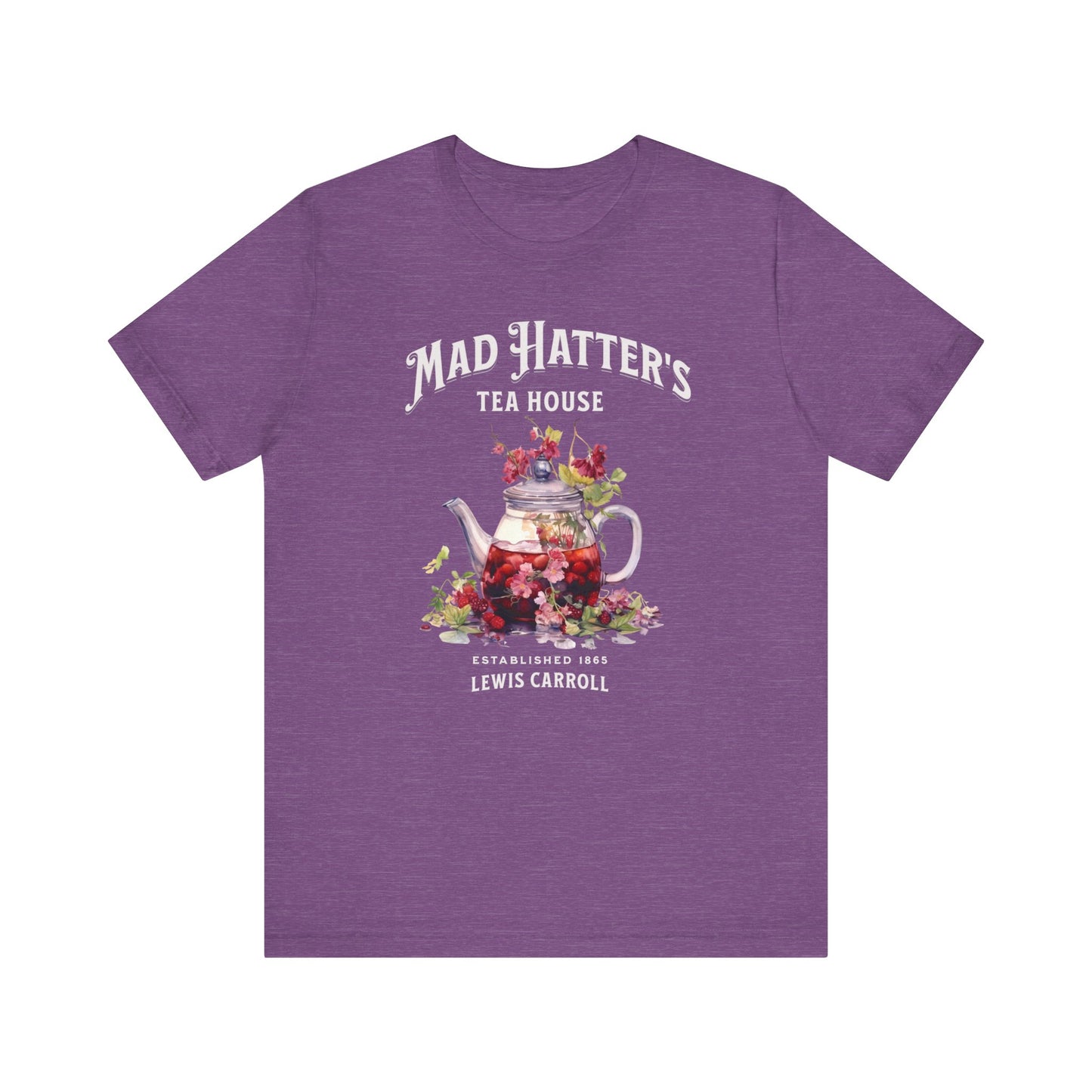 3001 Unisex Jersey Short Sleeve Tee Alice in Wonderland T-Shirt Printify Heather Team Purple S 