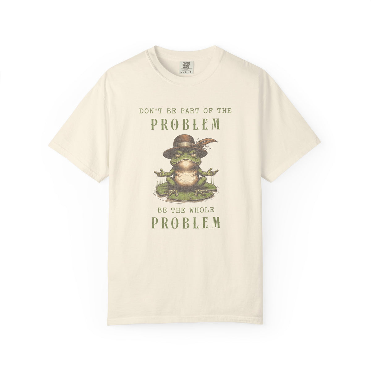 Funny Frog T-Shirt Retro Froggy Meme Shirt Vintage Frog And Toad Aesthetic Frog Lover Gift For Her Calm Vibes Birthday Viral Trendy Shirt T-Shirt Printify Ivory S