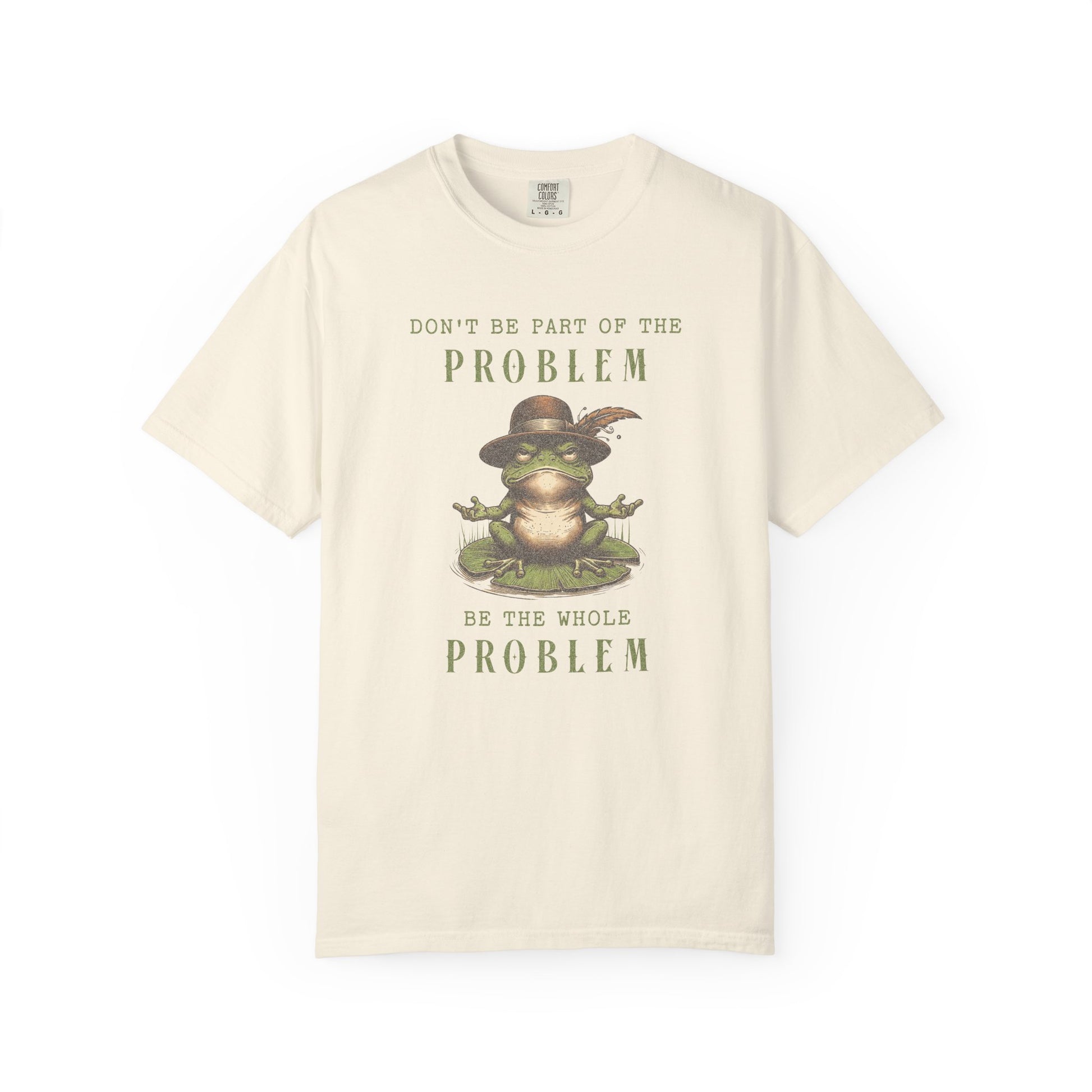 Funny Frog T-Shirt Retro Froggy Meme Shirt Vintage Frog And Toad Aesthetic Frog Lover Gift For Her Calm Vibes Birthday Viral Trendy Shirt T-Shirt Printify Ivory S