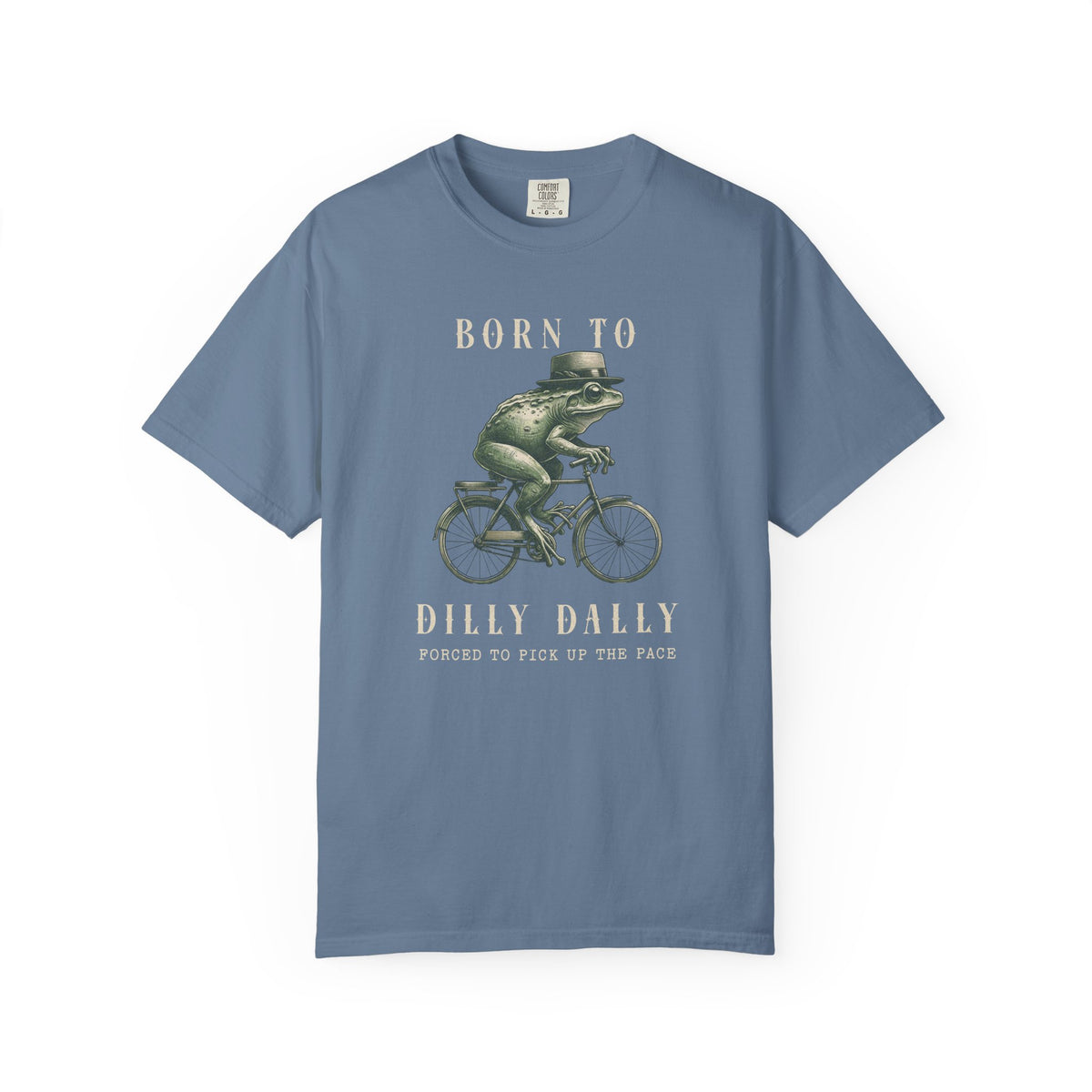 Dilly Dally Frog T-Shirt Retro Funny Froggy Meme Shirt Vintage Frog And Toad Aesthetic Frog Lover Gift For Her Birthday Viral Trendy Shirt T-Shirt Printify Blue Jean S