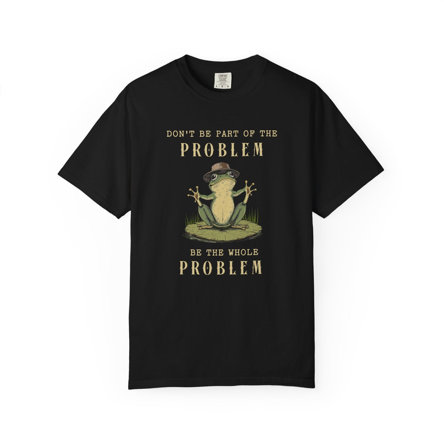 Funny Frog T-Shirt Retro Self Care Froggy Meme Shirt Vintage Frog And Toad Aesthetic Frog Lover Gift For Her Birthday Viral Trendy Shirt T-Shirt Printify Black S