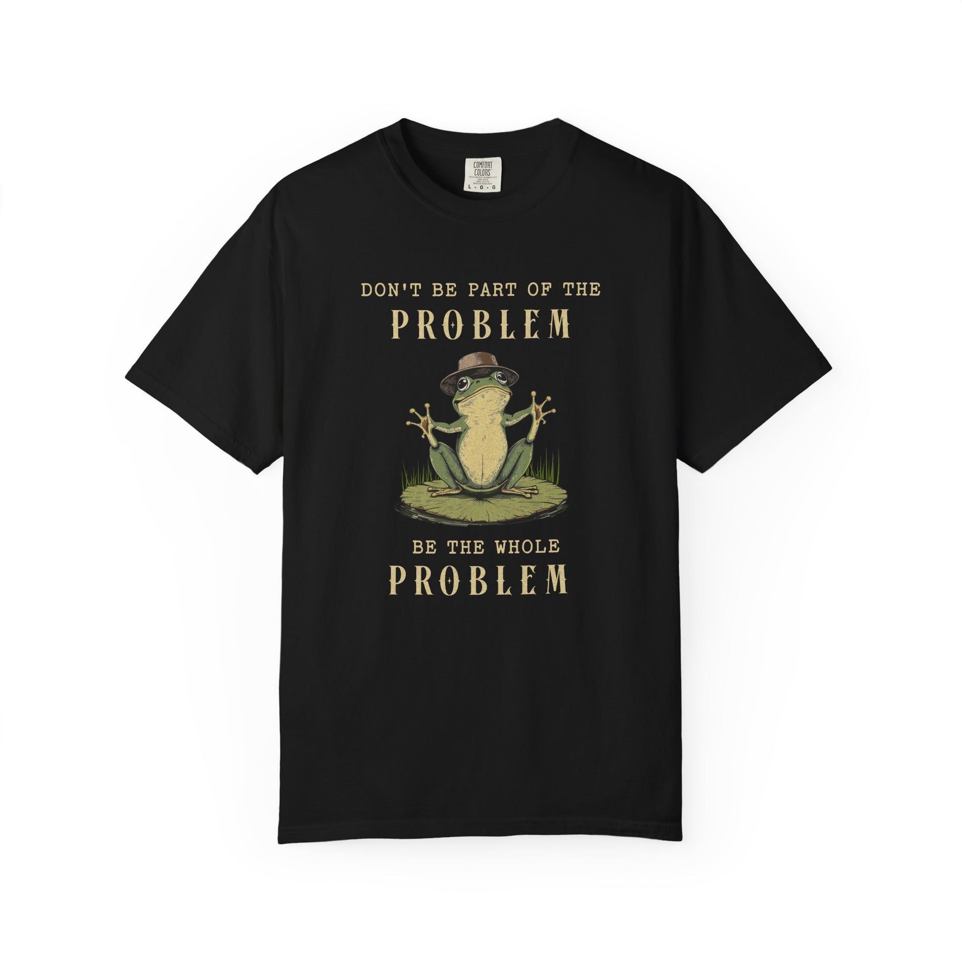 Funny Frog T-Shirt Retro Self Care Froggy Meme Shirt Vintage Frog And Toad Aesthetic Frog Lover Gift For Her Birthday Viral Trendy Shirt T-Shirt Printify Black S