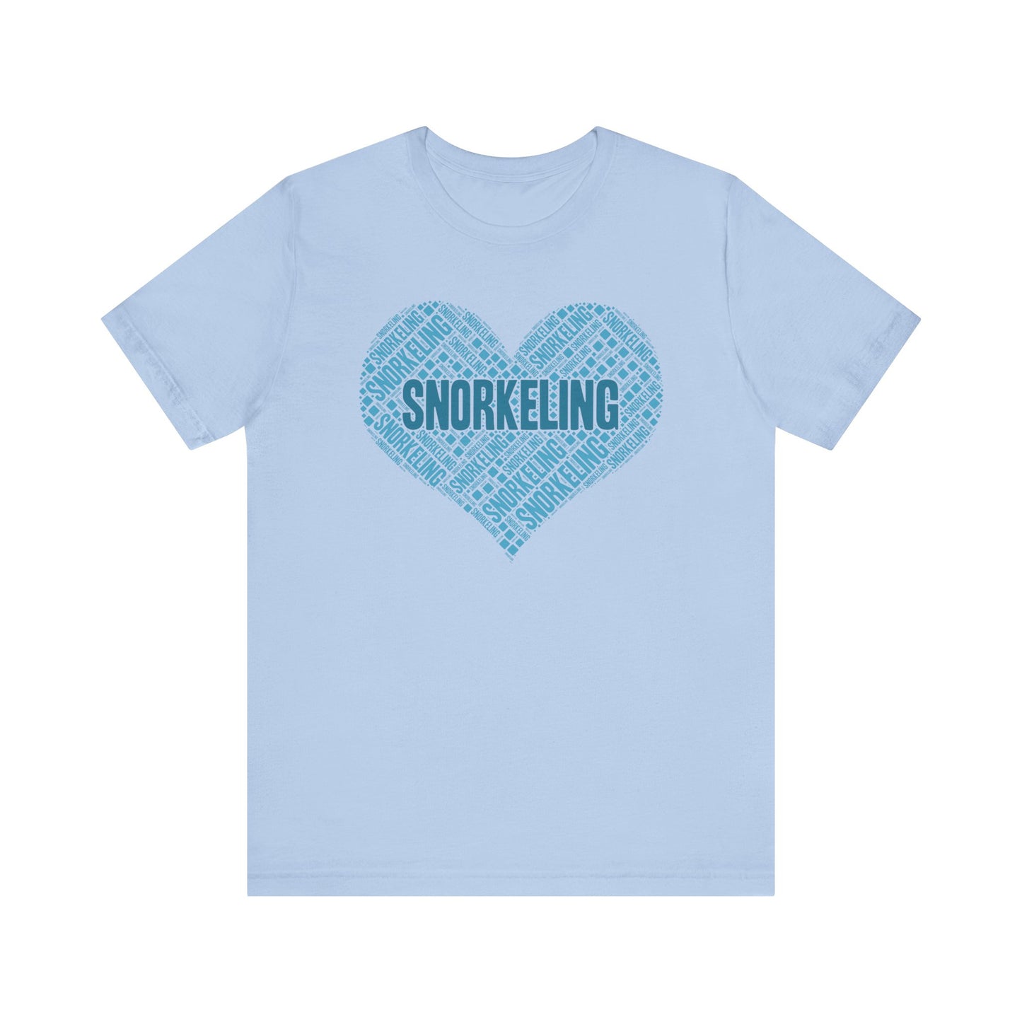 Snorkeling Shirt, Ocean Lover Gift, Snorkeler Gift, Beach Vacation T-shirt, Scuba Diving Gift, Diver Gift Cute Snorkeling Tshirt, Ocean Gear T-Shirt Printify Baby Blue XS 