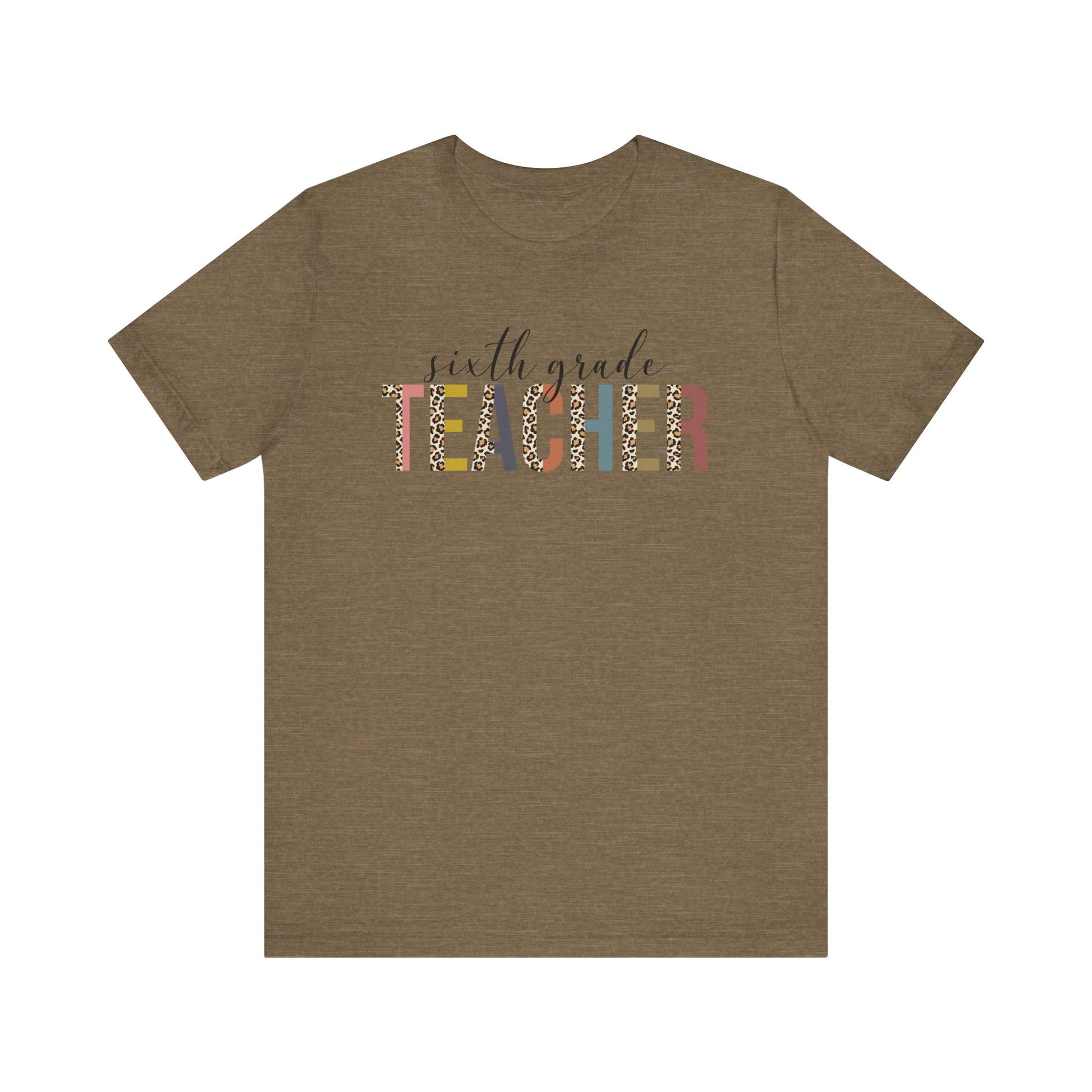 Cute Teacher TShirt Gift, Education Tee, Elementary School Teacher Appreciation, Funny Back To School Shirt, Teacher T-Shirt, Teacher Tee, T-Shirt Printify Heather Olive XS 