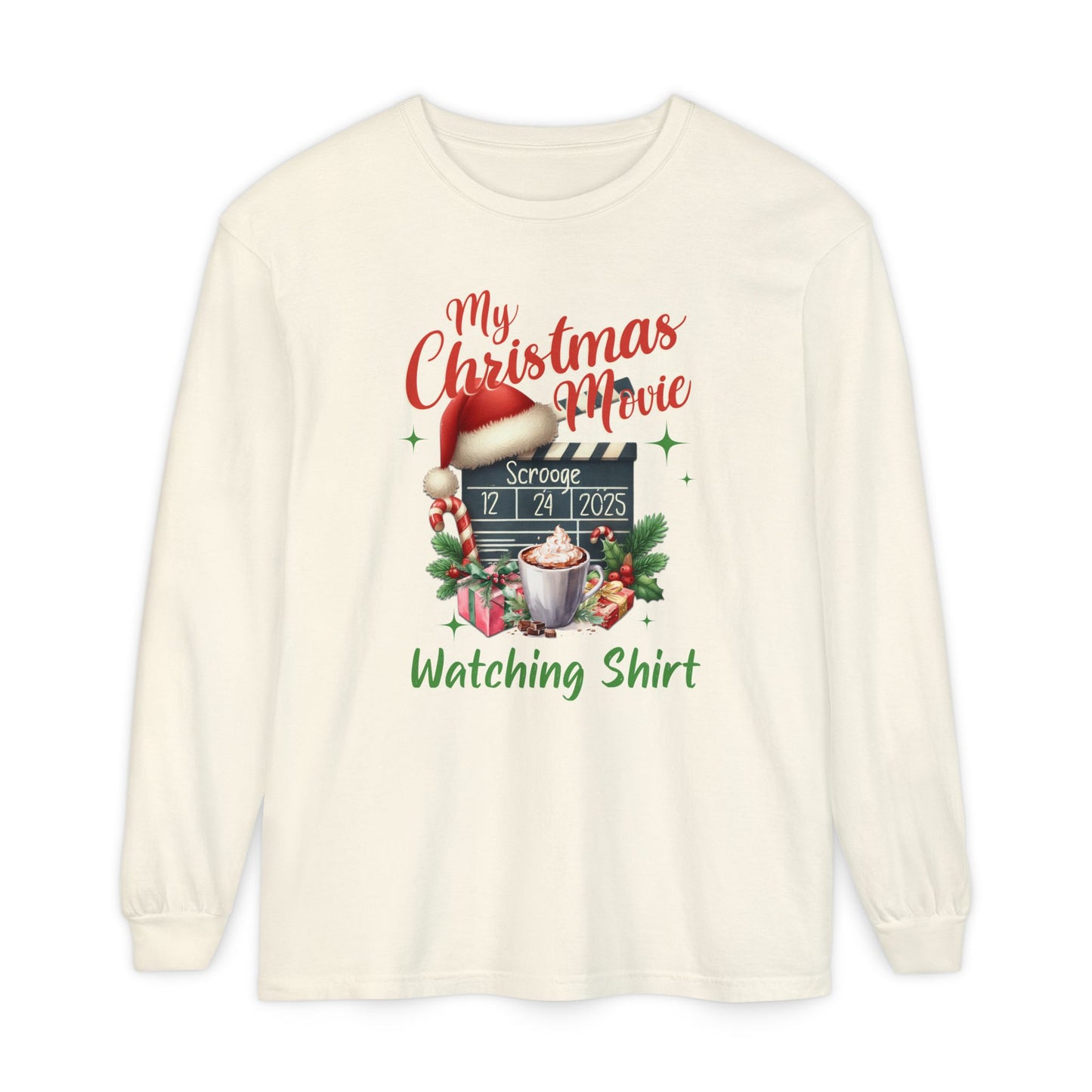 Unisex Garment-dyed Long Sleeve T-Shirt Long-sleeve Printify Ivory S