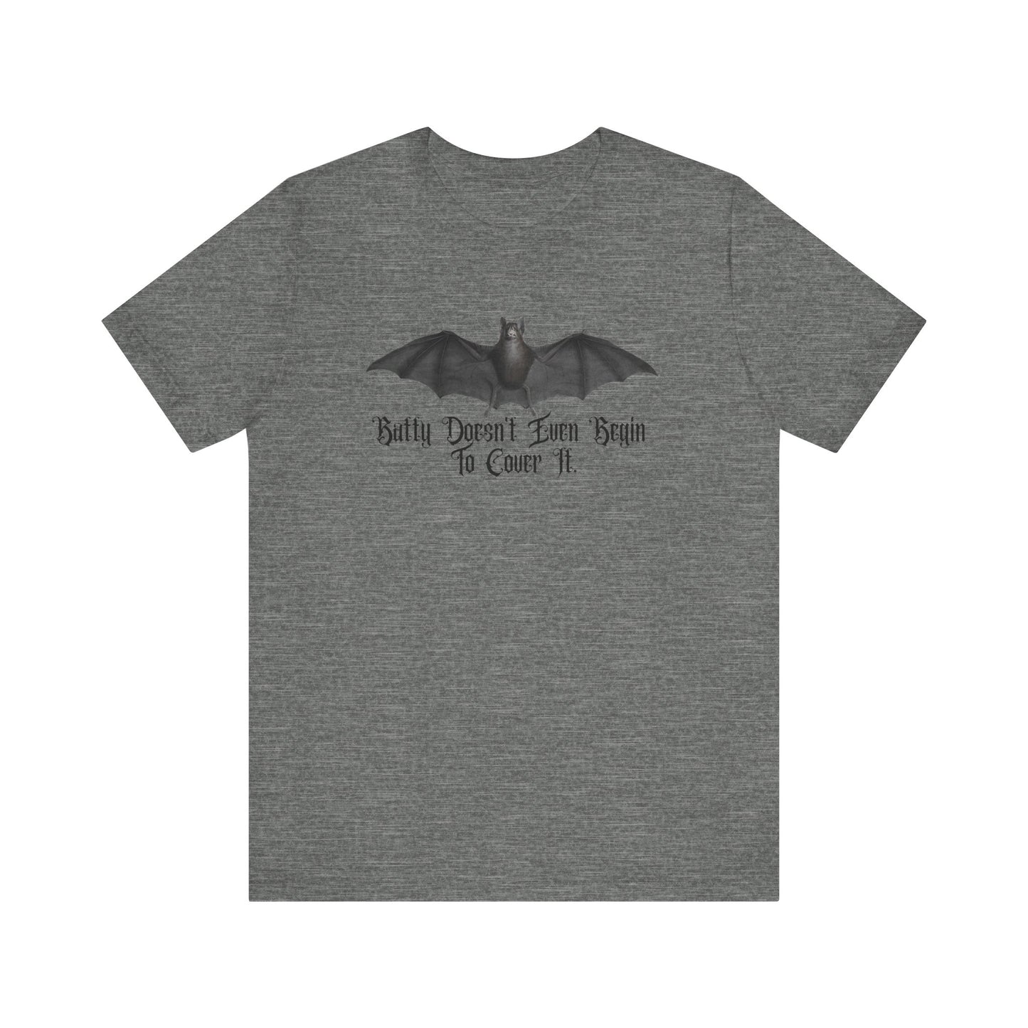 Halloween Vintage Flying Bat TShirt, Spooky Season Tee, Trick or Treating Shirt, Halloween Party T-Shirt, Batty & Funny T Shirt T-Shirt Printify Deep Heather XS 