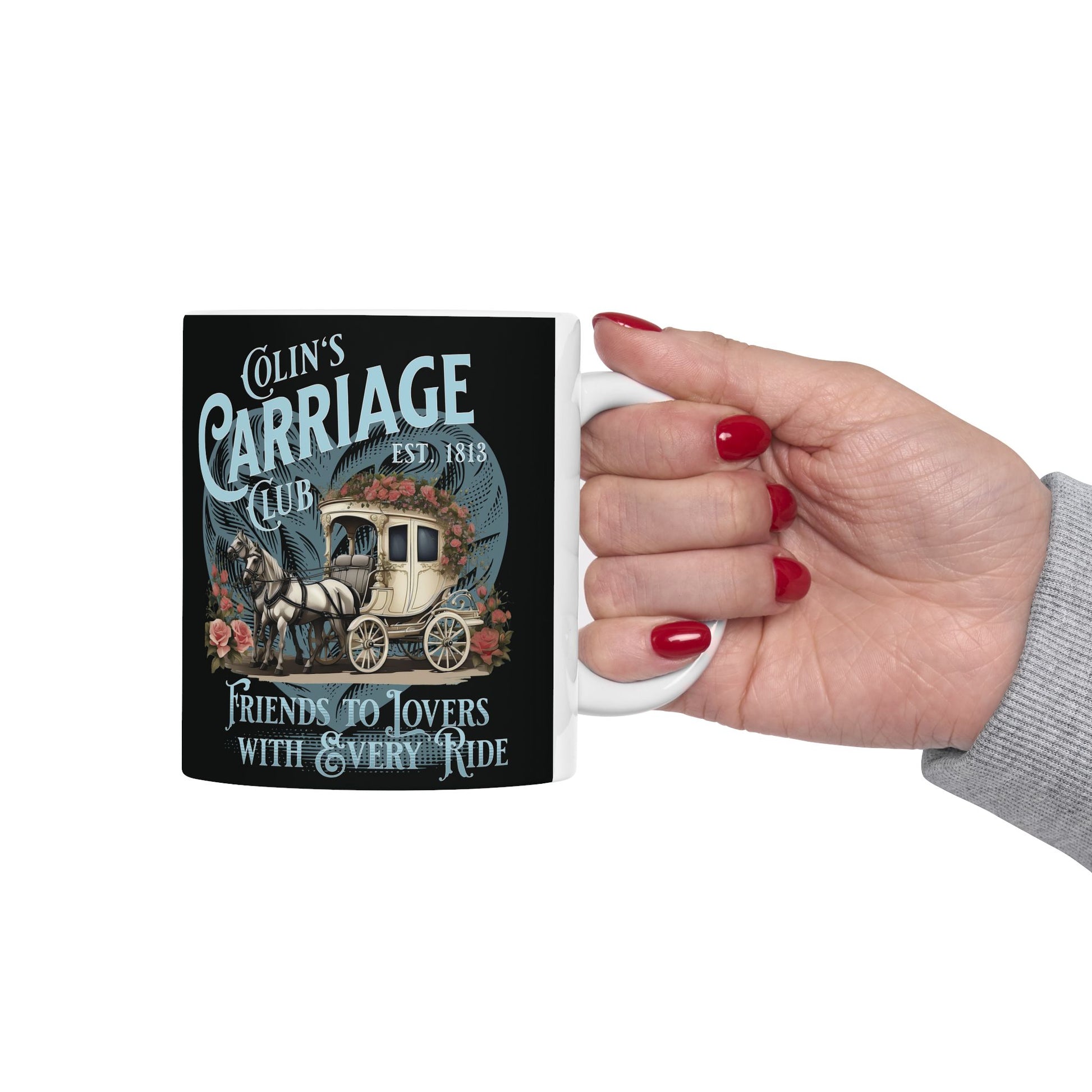 Colins Carriage Club Mug Regency England Ton Society Gift For Bridgerton Fan Historical Drama Penelope Romance Reader Gift Bookclub Gift Mug Printify   