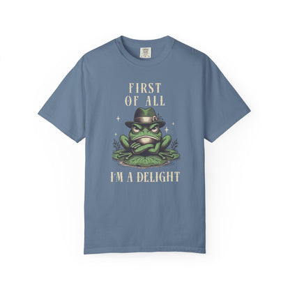 Funny Frog T-Shirt Retro Vibes Froggy Meme Shirt Vintage Frog And Toad Aesthetic Frog Lover Gift For Her Birthday Viral Trendy Shirt T-Shirt Printify Blue Jean S