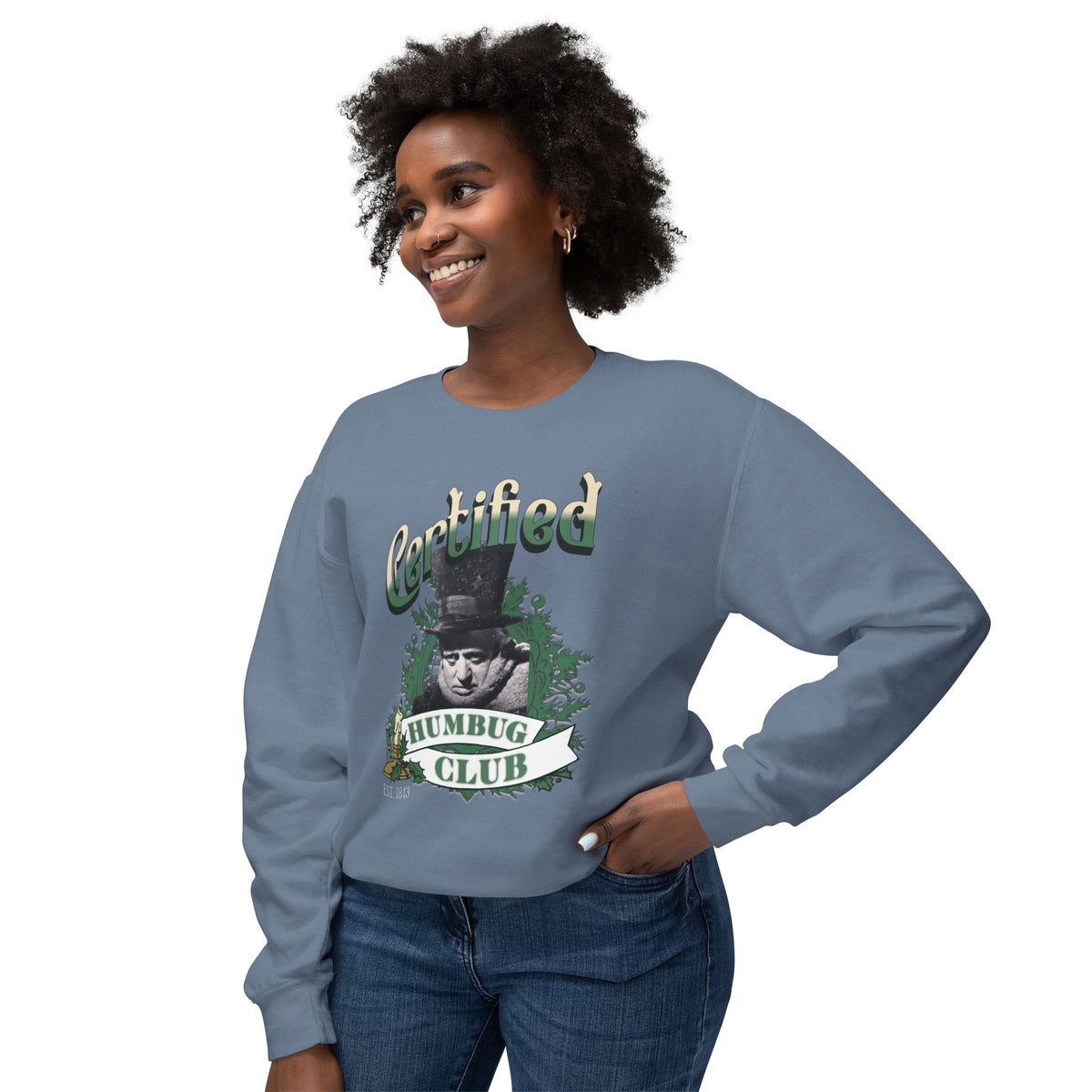 A Christmas Carol Sweatshirt Certified Humbug Club Crewneck, Funny Holiday Sweater, Unisex Gift, Casual Wear, Cozy Outfit, Christmas Jumper