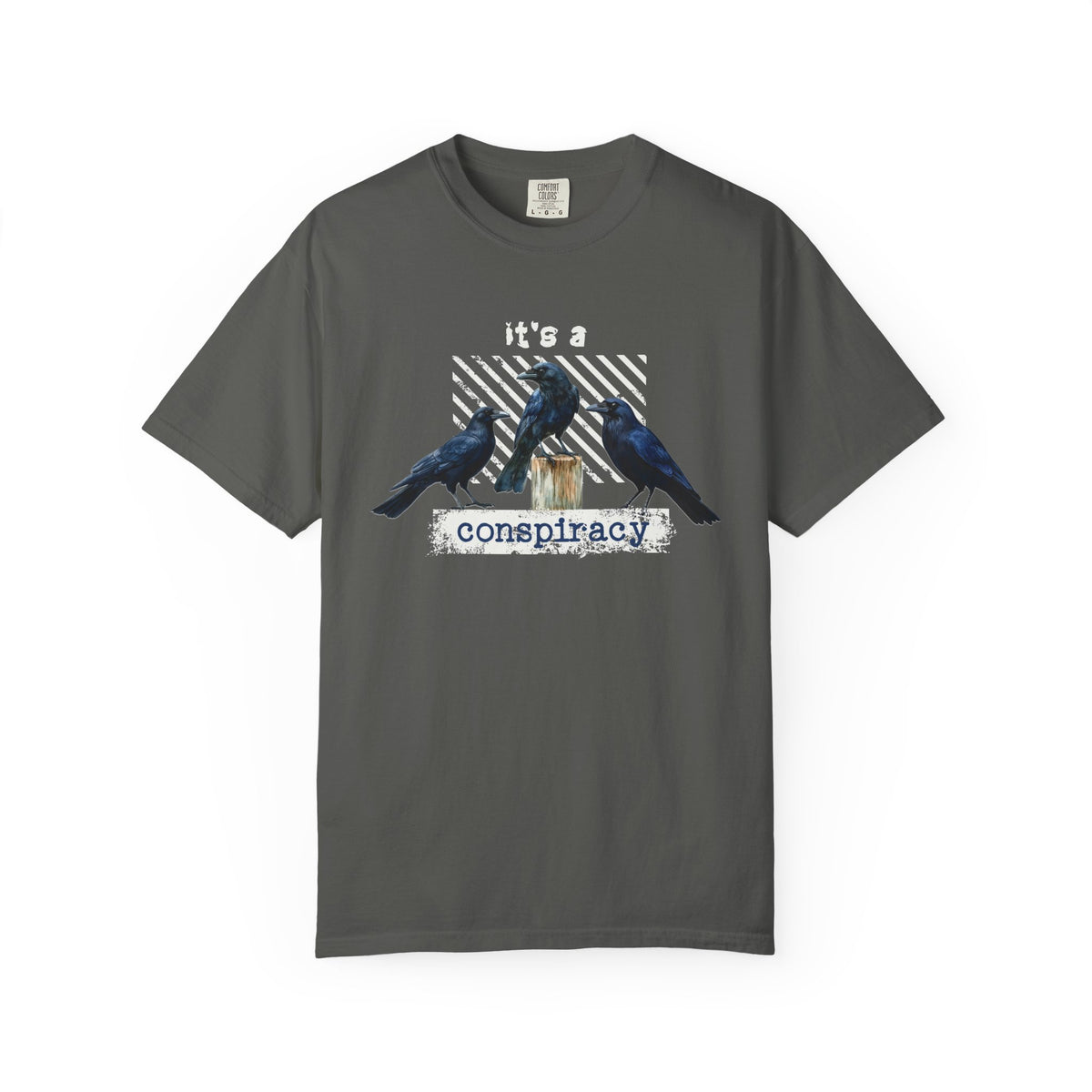 It's a Conspiracy Raven Trio T-Shirt | Crow Graphic Tee