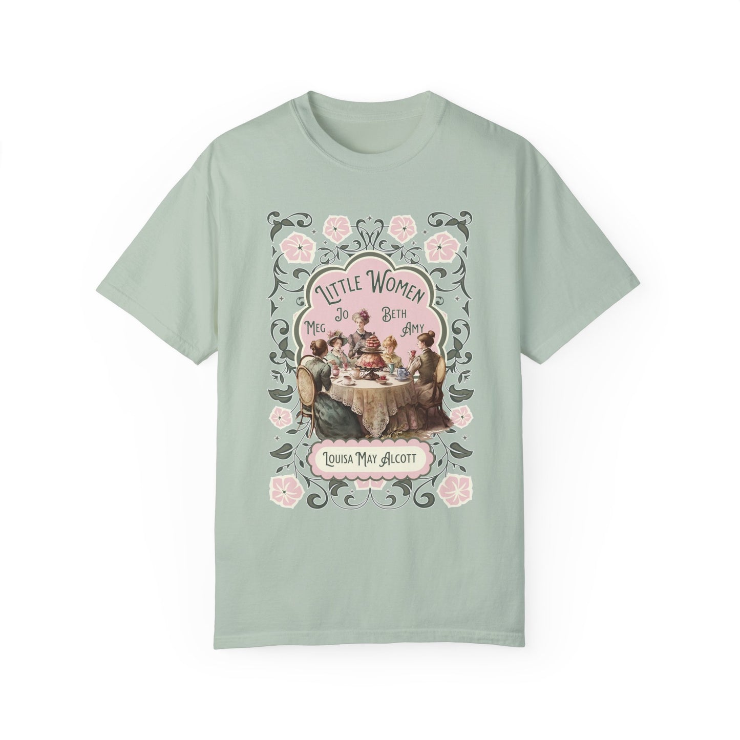 Little Women Comfort Colors T-Shirt, Louisa May Alcott Historical Romance, Bookish Literary Fan Art Tee Gift for Her Bookclub Crewneck Shirt T-Shirt Printify Bay S 