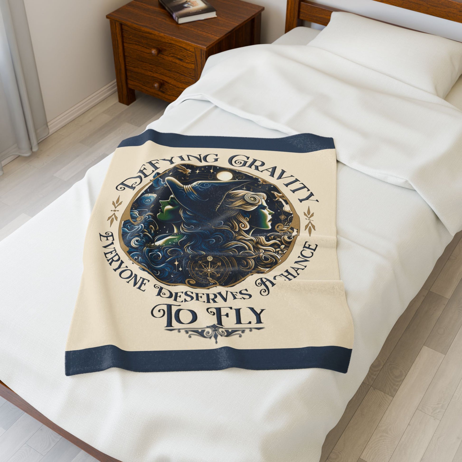 Wicked Velveteen Blanket - Perfect for Book Lovers, Gifts for Sisters, Home Decor, Reading Nook, Cozy Nights All Over Prints Printify