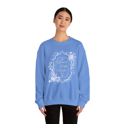 Dearest Gentle Reader Sweatshirt Regency England Ton Society Papers Gift For Historical Romance Fan Drama Romance Reader Gift Bookclub Gift Sweatshirt Printify   