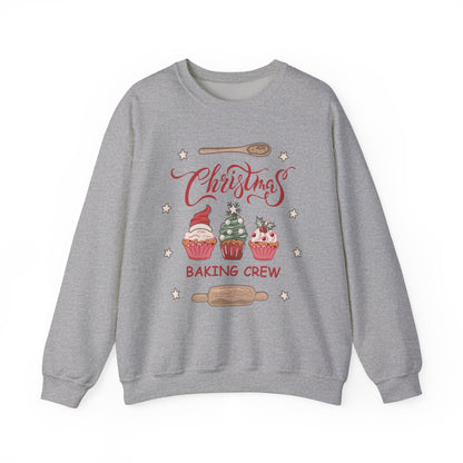 Christmas Baking Crew Sweatshirt, Family Christmas Baking Team Matching Sweater, Christmas Baking Christmas Shirts, Christmas Cookie Crew Sweatshirt Printify S Sport Grey 