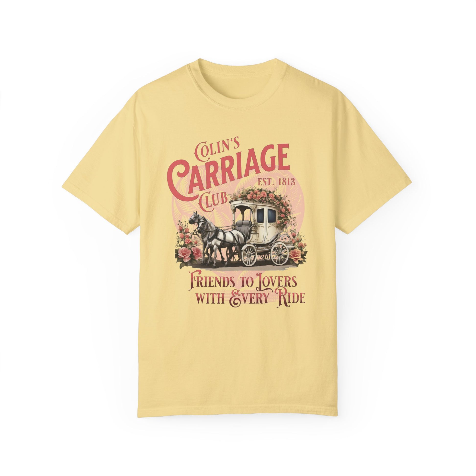 Colins Carriage Club Shirt Regency England Ton Society Gift For Bridgerton Fan Historical Drama Penelope Romance Reader Gift Bookclub Gift T-Shirt Printify Butter S 