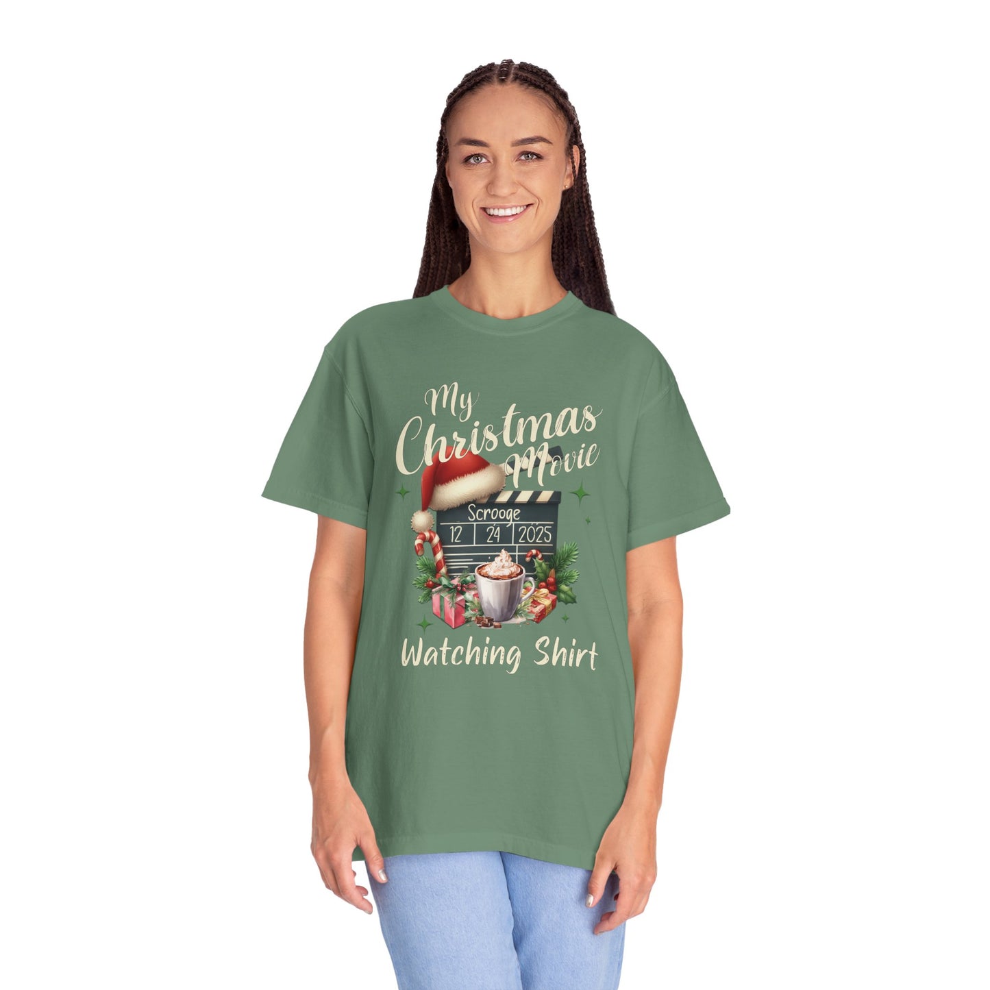 Custom Christmas Movie Watching Shirt, Holiday Movie Sweatshirt, Funny Gift For Her, Festive Shirts, Family Group Shirts, Xmas Keepsake Gift