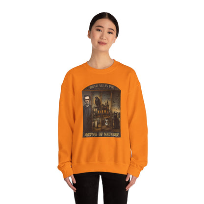 Edgar Allan Poe Sweatshirt The Raven Nevermore Gothic Horror Sweater Dark Academia Macabre Halloween Gift for Book Lovers Birthday Christmas