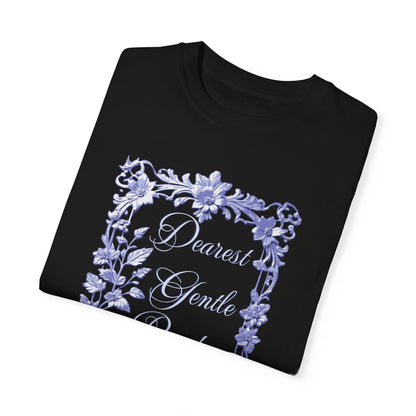 Dearest Gentle Reader Shirt Regency England Ton Society Papers Gift For Bridgeton Fan Historical Drama Romance Reader Gift Bookclub Gift T-Shirt Printify   