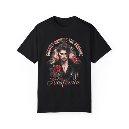 Vampire Nosferatu TShirt Dark Romance Gift For Vampire Lovers Mystic Falls Shirt Halloween Gift For Her Party Paranormal Romance Reader Gift T-Shirt Printify   