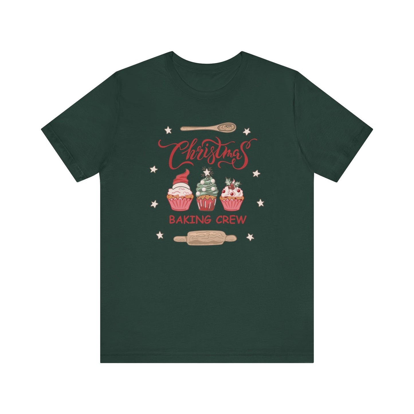 Christmas Baking Team Shirt, Christmas Baking Crew Matching TShirt, Christmas Baking Shirt, Family Christmas Shirts, Christmas Cookie Crew T-Shirt Printify Forest XS 