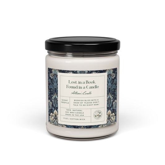 Personalized Soy Candle Funny Book Lover Gift For Mom Custom Gift Book Club Gift For Her Birthday Booknerd Candle Gift For Reader Bookworm Home Decor Printify Clean Cotton 9oz