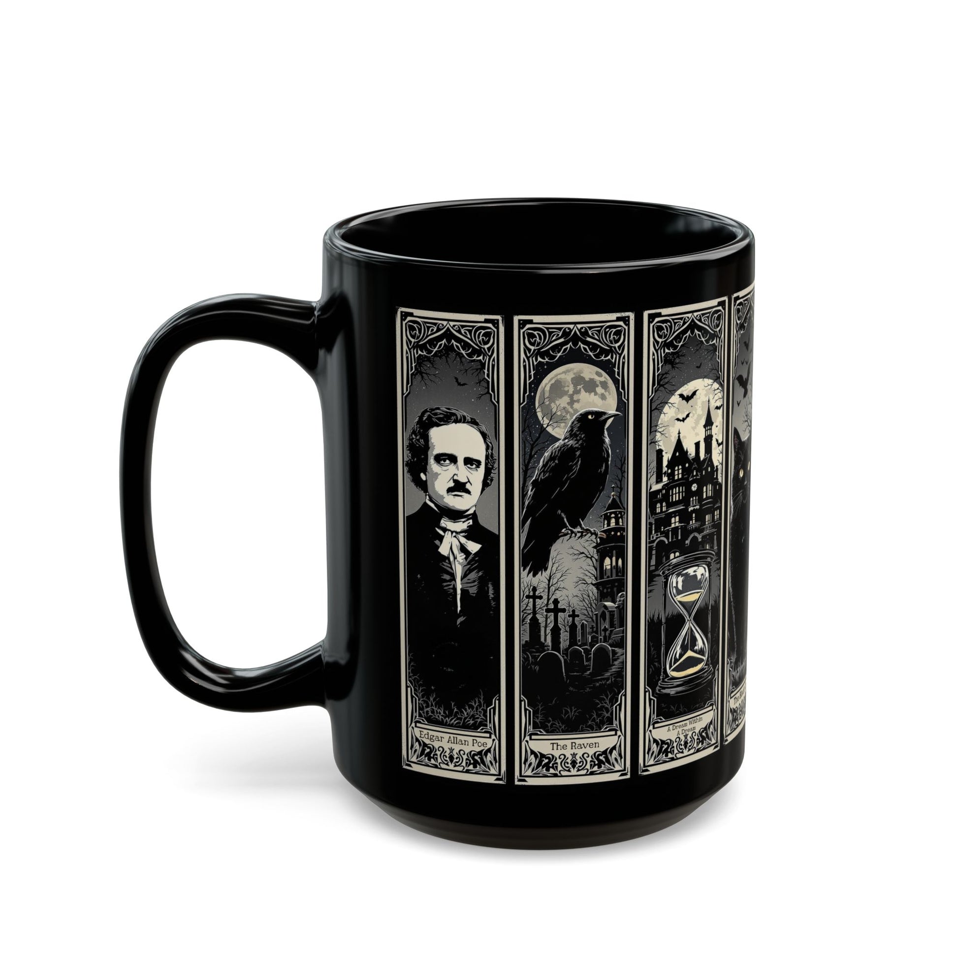 Edgar Allan Poe Mug Gothic Literary Gift For Book Lover Dark Academia Macabre Fall Coffee Cup Halloween Poetember Party Gift For Bookclub Mug Printify