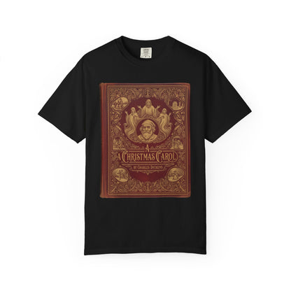 A Christmas Carol Shirt, Vintage Charles Dickens Victorian, Scrooge Fezziwig's Ball, Holiday Tradition X-Mas Movie Sweater Bookish Christmas T-Shirt Printify Black S