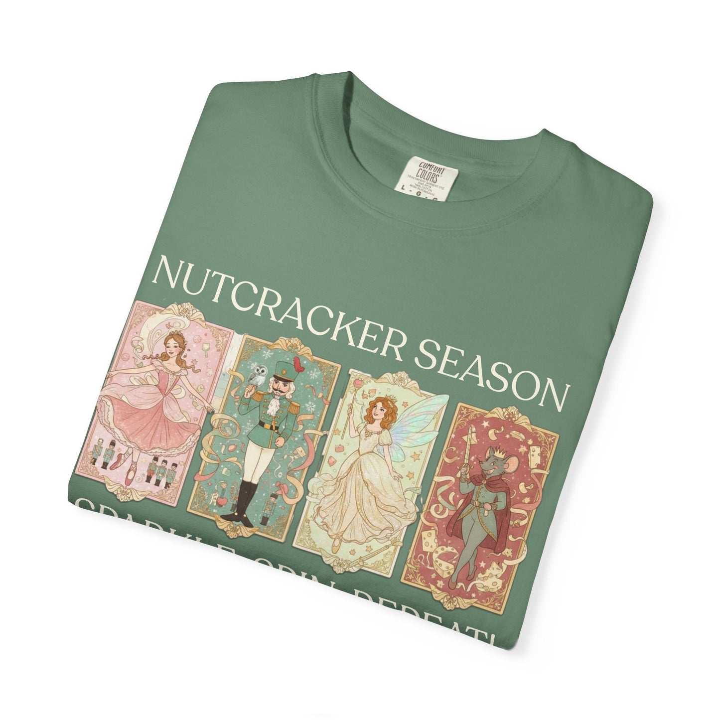 Nutcracker Ballet T-Shirt, Sugar Plum Fairy Christmas Tee, Holiday Dance Shirt, Coquette Pastel Christmas Gift