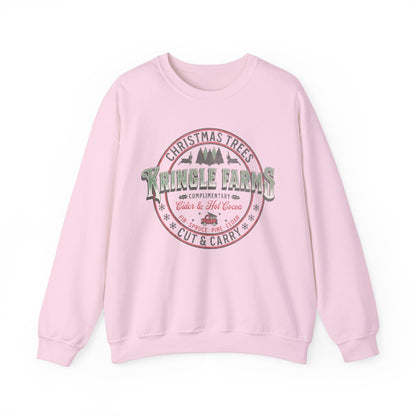 Christmas Tree Farm Shirt, Family Holiday Tradition Tree Cutting Shirt, Family Christmas Vacation Shirts, Christmas Tree Decorating Shirts Sweatshirt Printify S Light Pink 