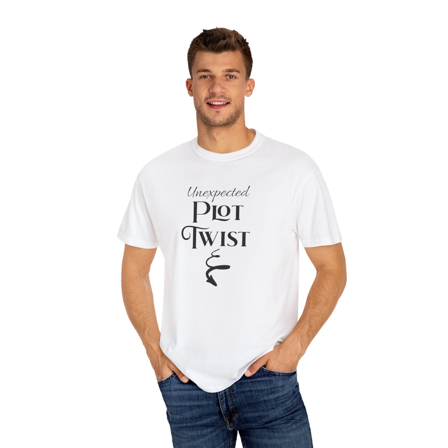 Plot Twist T-Shirt Author Shirt Pregnancy Announcement For Expecting Blog Writers Journalists Gift For Her Baby Shower Gift Baby Reveal T-Shirt Printify   