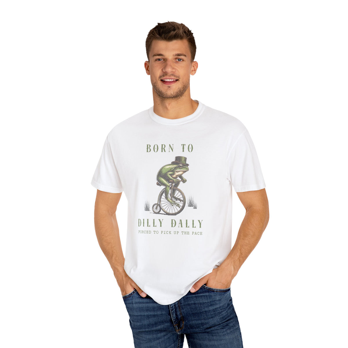 Dilly Dally Frog T-Shirt Retro Froggy Meme Shirt Vintage Frog And Toad Aesthetic Frog Lover Gift For Her Vibes Birthday Viral Trendy Shirt T-Shirt Printify