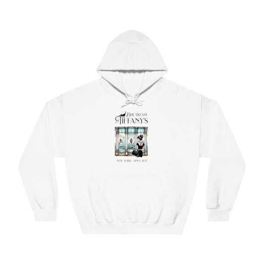 Breakfast at Tiffany's Sweatshirt, Cozy Unisex Hoodie, Vintage Movie Style, Casual Fashion, Perfect Gift for Fans, Classic Film Apparel, Hoodie Printify White S 