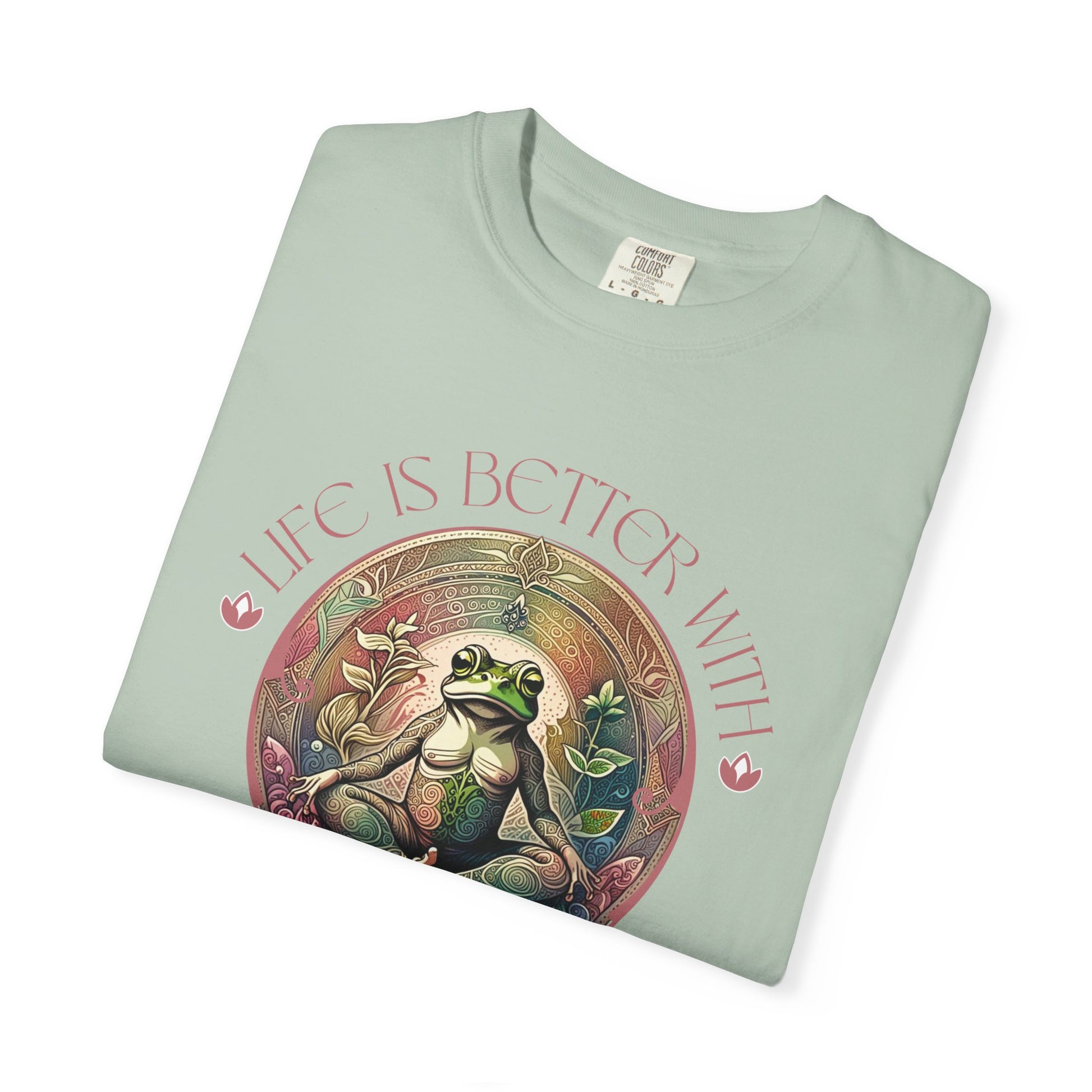 Yoga Frog Life Is Better With Yoga Unisex T-Shirt, Casual Wear, Highlander Fan Gift, T-Shirt Printify