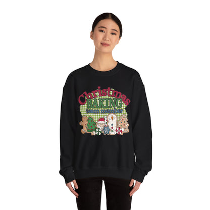 Christmas Baking Team Sweatshirt, Christmas Baking Crew Matching Sweater, Christmas Baking Women's Christmas Shirts, Christmas Cookie Crew Sweatshirt Printify   