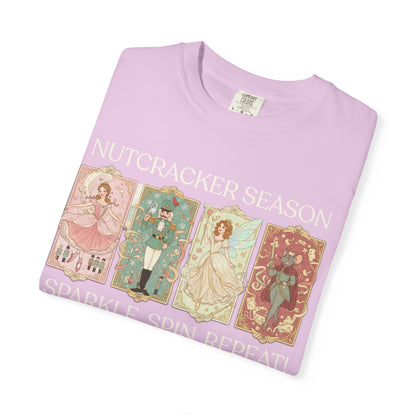 Nutcracker Ballet T-Shirt, Sugar Plum Fairy Christmas Tee, Holiday Dance Shirt, Coquette Pastel Christmas Gift