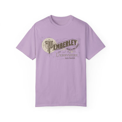 Pemberley TShirt Jane Austen Shirt Pride And Prejudice Gift For Jane Austen Fan Bookish Bookclub Gift Pemberly Derbyshire Fitzwilliam Darcy T-Shirt Printify Orchid S 