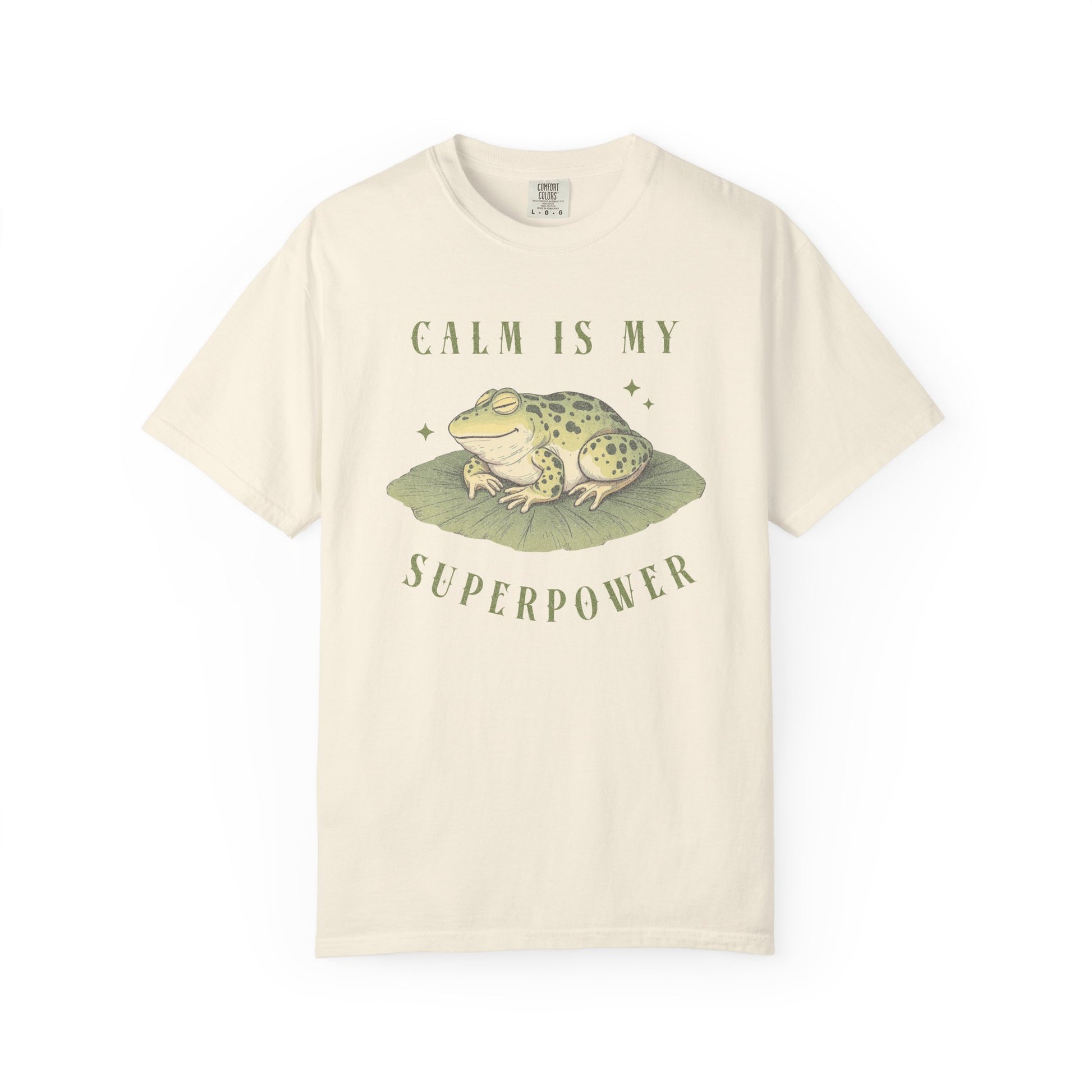 Funny Frog T-Shirt Retro Froggy Meme Shirt Vintage Frog And Toad Aesthetic Frog Lover Gift For Her Calm Vibes Birthday Viral Trendy Shirt T-Shirt Printify Ivory S