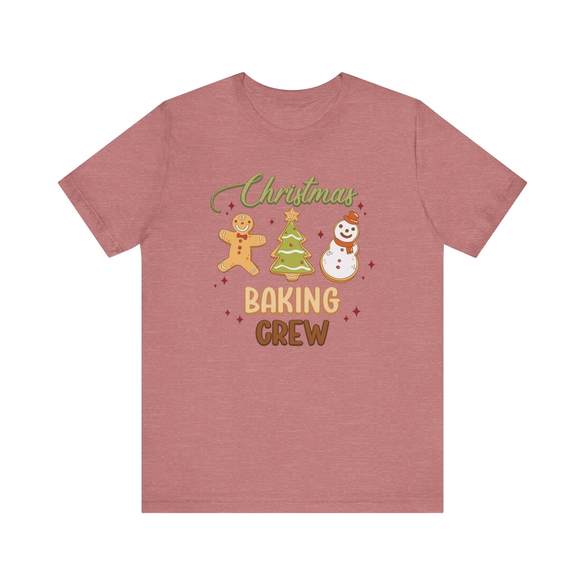 Christmas Baking Crew Shirt, Christmas Baking Team Matching TShirt, Christmas Baking Shirt, Women's Christmas Shirts, Christmas Cookie Crew T-Shirt Printify Heather Mauve XS 