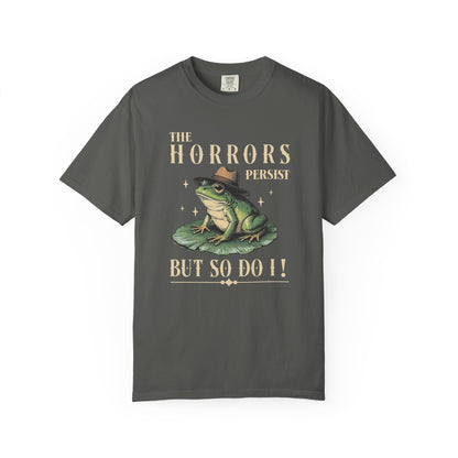 Funny Frog T-Shirt Retro Positive Vibe Froggy Meme Shirt Vintage Frog And Toad Aesthetic Frog Lover Gift For Her Birthday Viral Trendy Shirt T-Shirt Printify Pepper S