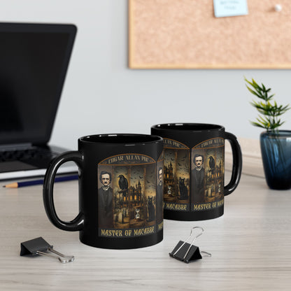 Edgar Allan Poe Mug Gothic Literary Gift For Book Lover Dark Academia Macabre Fall Coffee Cup Halloween Poetember Party Gift For Bookclub Mug Printify