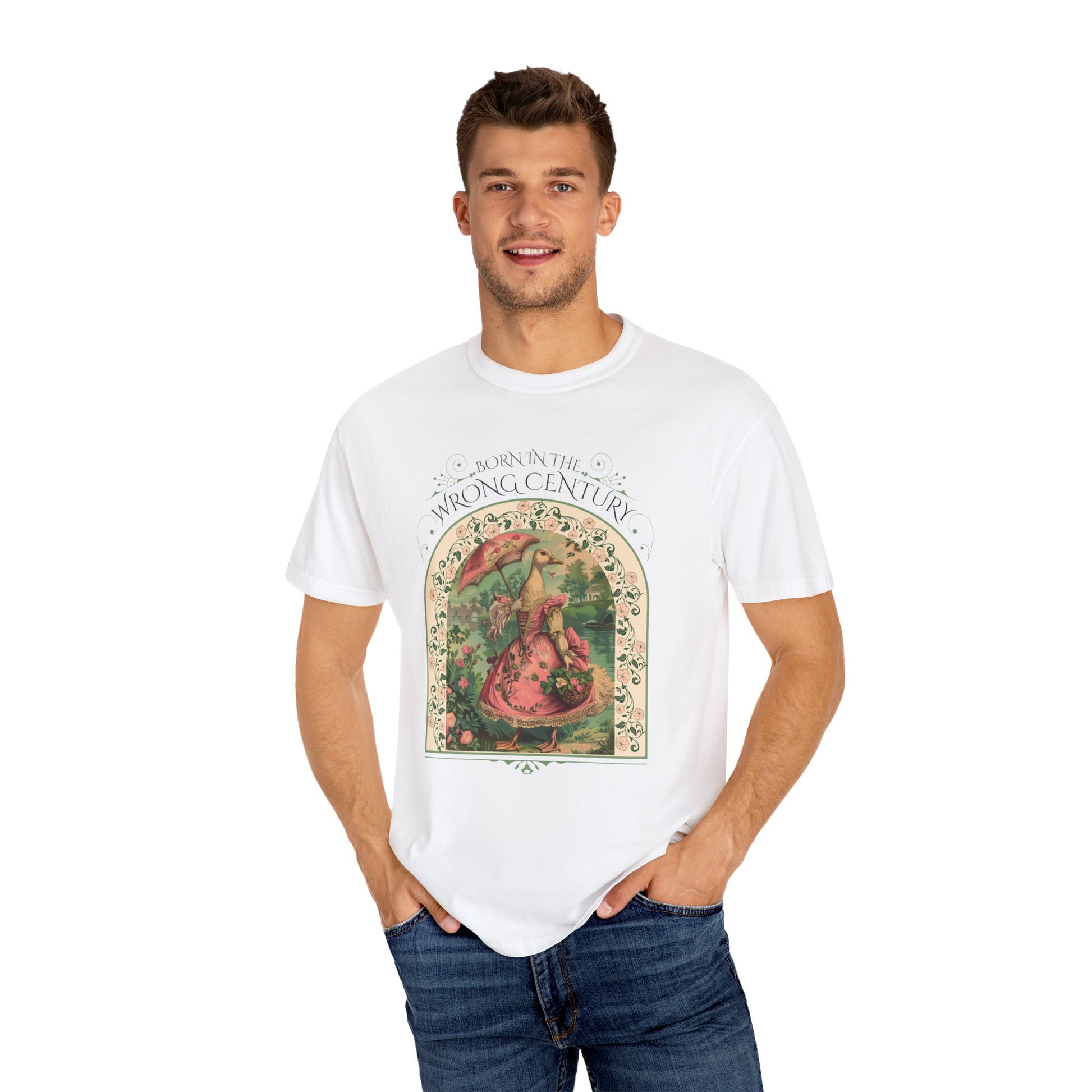 Historical Romance Reader TShirt Gift For Regency Victorian Period Goose Lover Shirt Regency Romance Book Gift For Her Vintage Goose Design T-Shirt Printify   