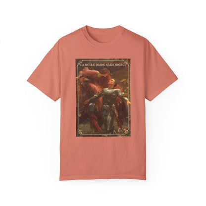 La Belle Dame Sans Merci Print T-Shirt Renaissance Renfaire Theme Merch Perfect Comfortable Medieval Festival Shirt Art History Lover Gift T-Shirt Printify Terracotta S
