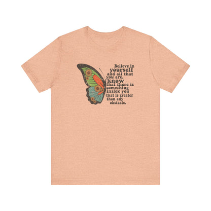 Love Yourself, Inspirational Quotes, Mental Health Awareness, You Matter T-shirt, Self Healing, Positive Vibes, Female Power, You Are Worthy T-Shirt Printify Heather Peach XS 