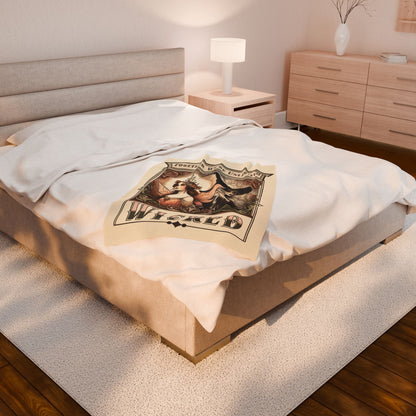 Wicked Velveteen Blanket - Perfect for Book Lovers, Gifts for Sisters, Home Decor, Reading Nook, Cozy Nights All Over Prints Printify